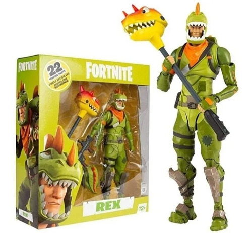 Boneco Articulado Fortnite Rex 17cms Mcfarlane Novo Lacrado