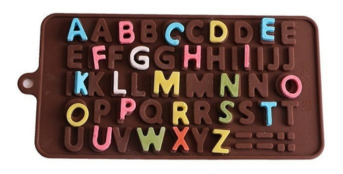 Molde Silicon Letras Fondant, Reposteria, Chocolate, Jabon