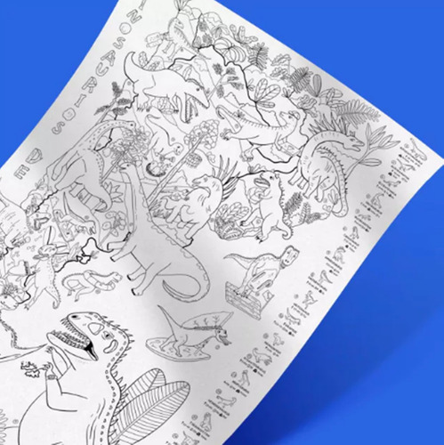 Lamina Para Pintar Mapa Dinosaurios De Argentina Atlantis