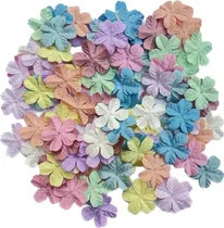 Comprar 100 Uds. Parche De Flores Frangipani 25x25mm Flores De Papel