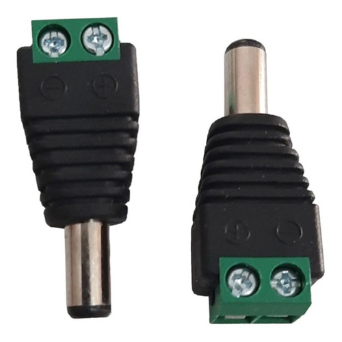 Kit 20 Conectores Bnc Macho C/ Borne + 10 Plug P4 Macho Verde-escuro