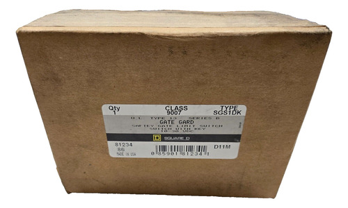 Square D Gate Gard 9007-sgsidk Limit Switch With Key New Bby