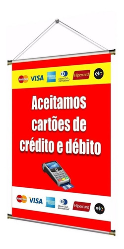 Banner Aceitamos Cartão