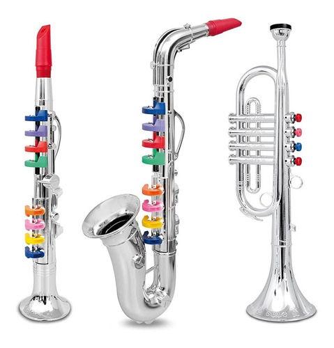 Juego De 3 Música 1. Clarinete 2. Saxofón 3. Trompeta, Combo