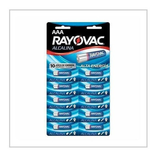 Pila Rayovac Alcalina Aaa Tira Con 10 Unidades 824 -10m 1.5v