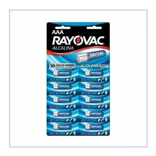 Pila Rayovac Alcalina Aaa Tira Con 10 Unidades 824 -10m 1.5v