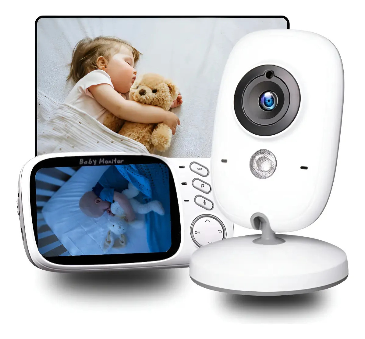 Babá Eletrônica Monitor Câmera Visão Noturna Sem Fio Vb603 Babá Eletrônica Monitor Câmera Vb603