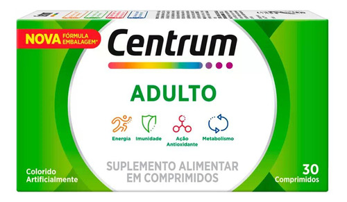 Kit Centrum Adulto Com 3 Caixas De 30 Comprimidos Cada