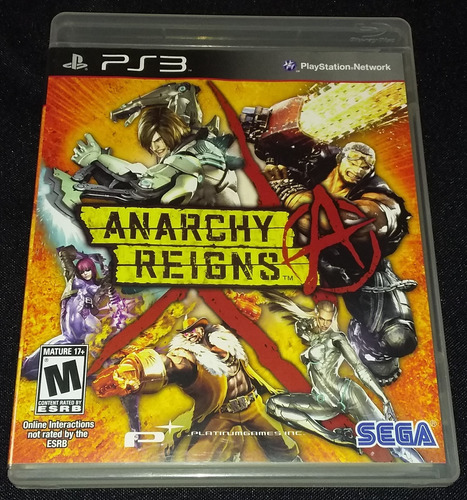 Anarchy Reigns - Ps3 Con Manual - Voces Y Textos En Español