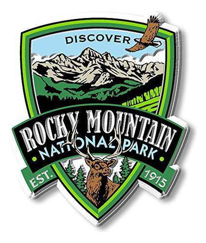Imán Del Parque Nacional De Las Montañas Rocosas De Classic