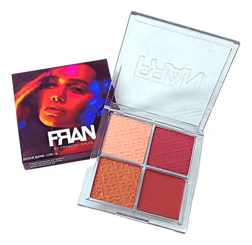 Paleta De Blushes Beach Face 4 Cores Fran By Franciny Ehlke