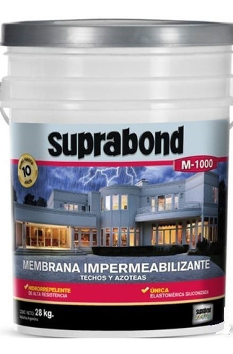 Membrana Líquida Suprabond Impermeabilizante P/ Techos 28kg Color Rojo