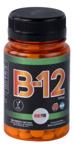 Vitamina B 12 500 Mcg Be Positive Apto Vegano 100 Tabletas