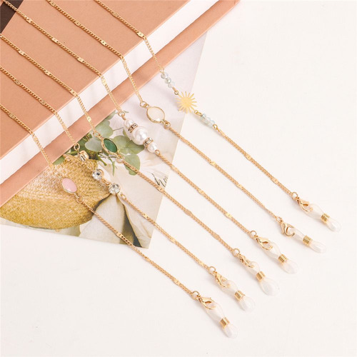 Cadena Para Gafas, Perlas, Gafas De Sol, Correa Con Soporte