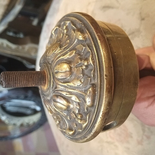 Repuesto De Araña Antigua Centro Bronce Plato Base (Usado)