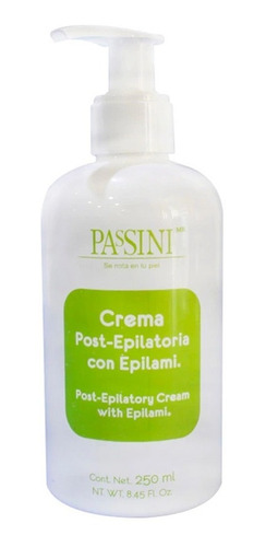 Crema Post Epilatoria Con Epilami Passini 250ml
