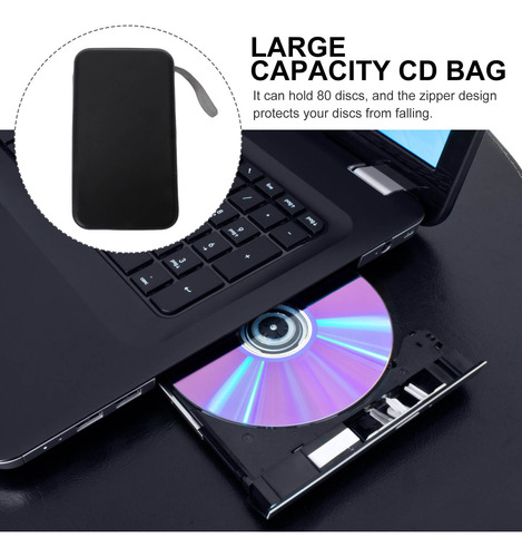 Estuche Grande Para Cd, Bolsa De Almacenamiento De Cd Y Dvd