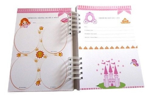 Imagem 6 de 10 de Álbum De Bebê Meninas Foto Personalizado Real Scrapbook 90 F