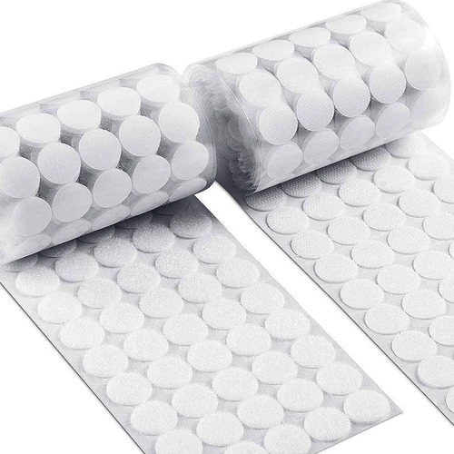 Velcro 500 Pares Blanco Puntos Autoadhesivos 10mm Mayoreo