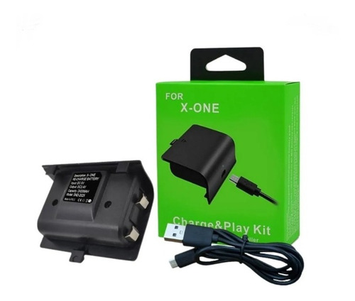 Bateria Para Controle Xbox One 98000 Mah Cabo Recarregável