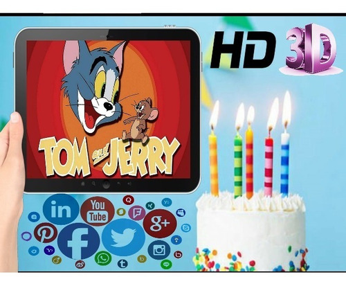 Vídeo Invitación Cumpleaños Tom Y Jerry & Mas Motivos 