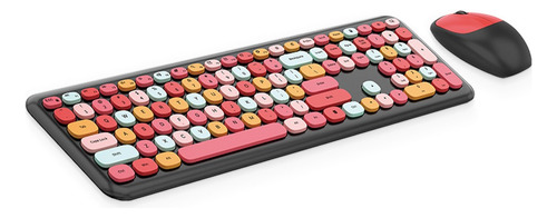 Mofii 110key Teclado Ratón Combo Inalámbrico 2,4 G Color Mix