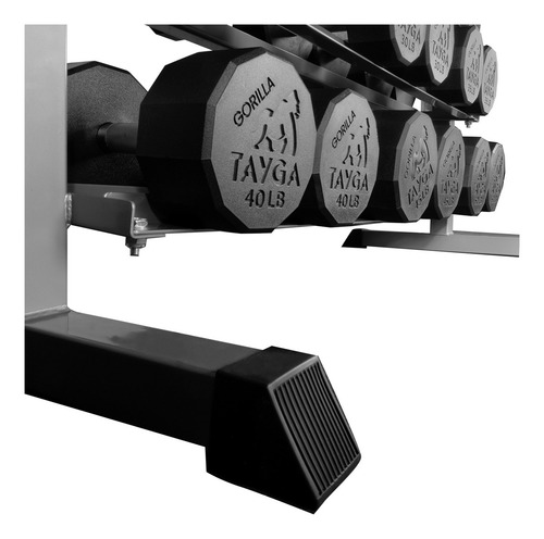 Rack De Mancuernas Tayga RGorilla 5-50 Gym Tayga Color Gris