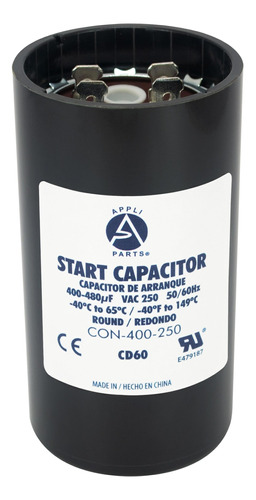 Condensador/ Capacitor De Arranque   400-480 Mfd 250v