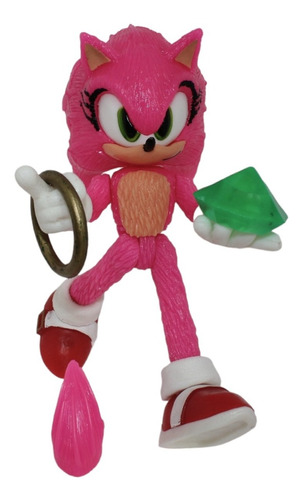 Figura Amy Novia De Sonic Hedgehog Con Luz Con 20 Cm Altura