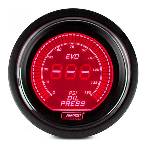 Reloj Presión De Aceite Electrónico 52mm Evo Ar Prosport