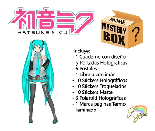 comprar Miku Hatsune Mystery Box Holográfica Caja Misteriosa Anime 