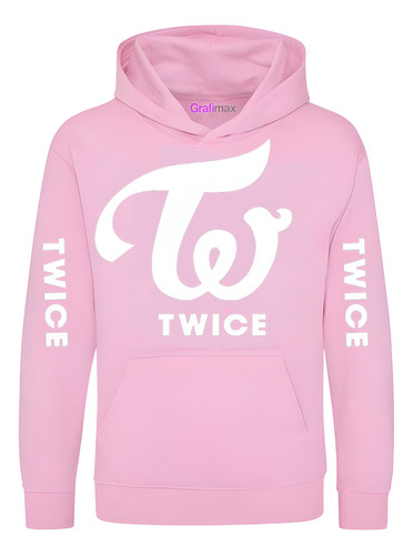 Poleron Twice Glitter Corea K - Pop Oversize Grafimax