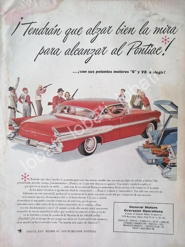 Cartel Vintage Autos Chevrolet Pontiac Star Chief 1957 /831