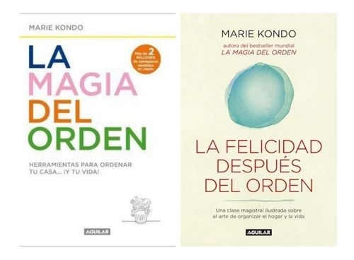 Magia Orden + Felicidad Despues - Marie Kondo - 2 Libros *