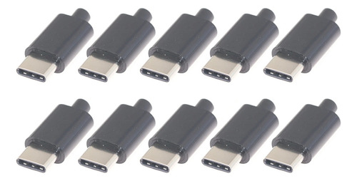 10 Conectores Usb C Usb3.1 3a De Carga Rápida, Conector Mach