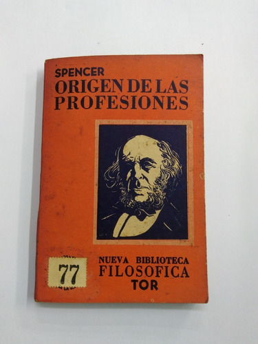 Origen De Las Profesiones - Spencer