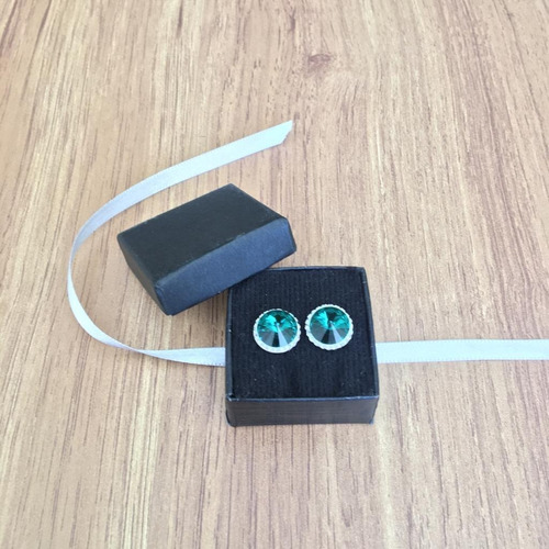 Imagen 6 de 8 de Arete Broquel Rivoli Bluecirco De Plata .925 Agálea Joyería