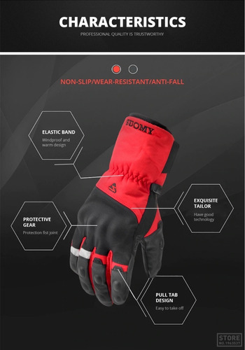 Guantes Caña Larga 100% Impermeables Termicos Y Tactiles