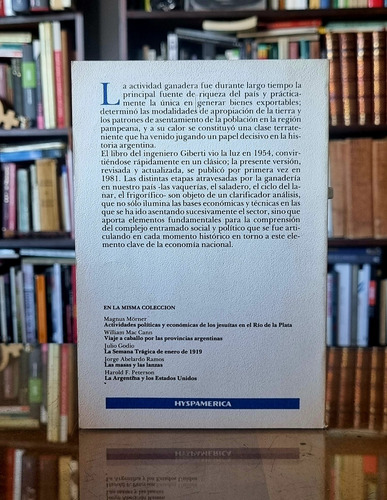Historia Economica De La Ganaderia Argentina - Giberti (Usado)