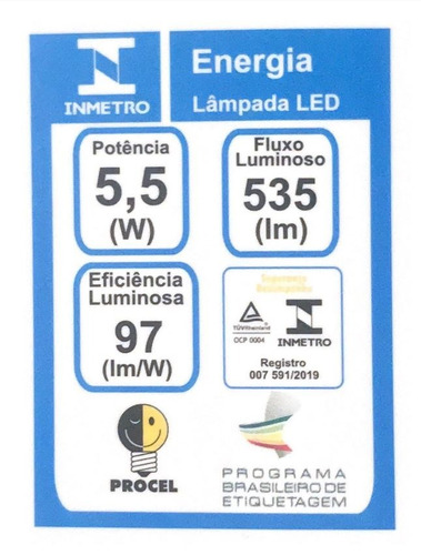 Kit 4x Lâmpada Par 20 Stella 5,5w Branco Frio Sth9020/65