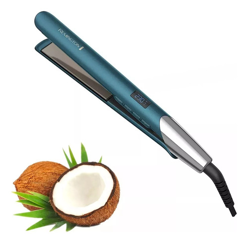 Alisador Remington Coconut Theraphy  S8607 Color Verde 