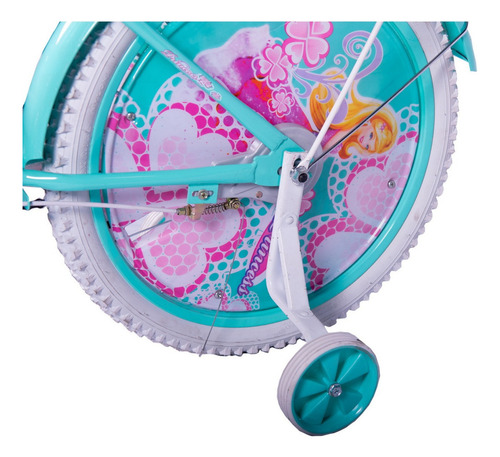 Bicicleta Verado Princesa Rodado 20 Niña Rueditas Canasto