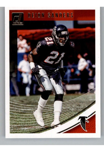 2018 Donruss Football 18 Deion Sanders Atlanta Falcons Tarje