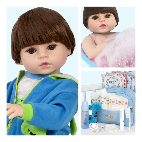 Bebe Reborn Sapinho Corpo Inteiro De Vinil Siliconado Itens