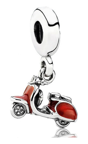 Charm Vespa Roja Colgante Pandora | Plata Ag S925 Ale 