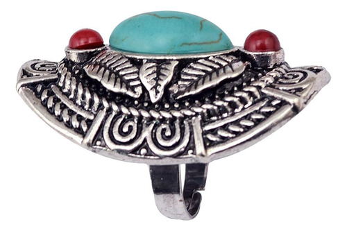 Con Turquesa Color Plata Antigua Vintage