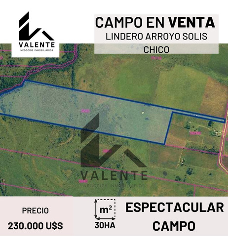 Campo De 30 Ha Próximo A Estación Tapia Al Fondo Del Campo Encontramos  El Arroyo Solís Chico.   Precio: 250.000 Usd.