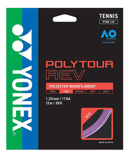 Poly Tour Rev Juego Cuerda Tenis 2-4-6-8