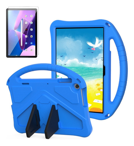 Mica + Funda Para Lenovo Tab M10 3ra Gen Tb-328 Goma Flying