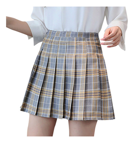 Minifalda De Tenis Delgada Para Mujer, Cintura Alta, Plisada